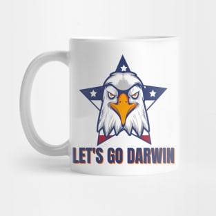 Let's Go Darwin Eagle Patriotic Freedom Funny Political Design Mug